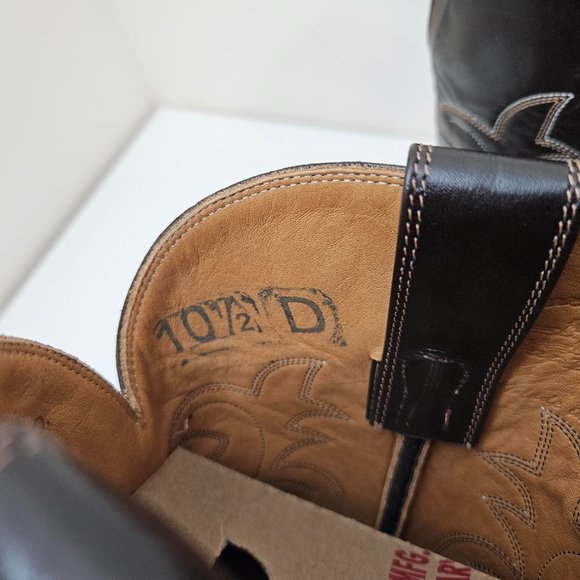 29. Cowboy (girl) boots. Brown shark leather. Size 10.5 D - Picture 10 of 11